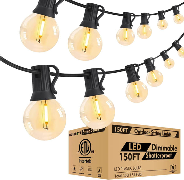 150FT Globe Outdoor Bistro Lights String