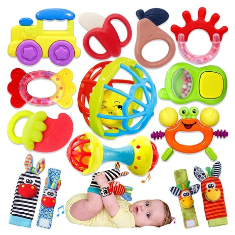 14-Piece Baby Rattles & Teether Toy Set