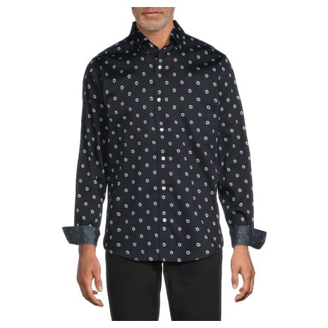 Ted Baker Soren Floral Stretch Cotton Shirt