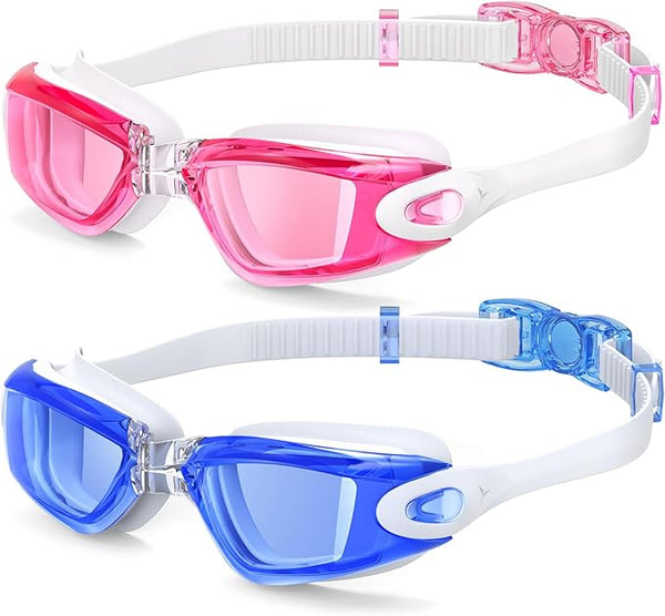 2-Pack Braylin Kids Swim Goggles