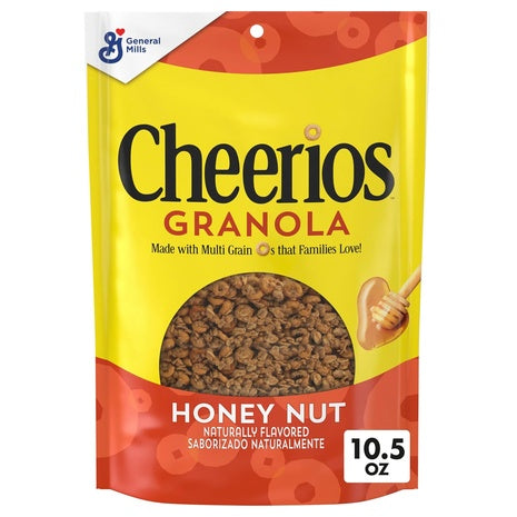 Family Size Box Cheerios Honey Nut Granola (10.5oz - OU-D))