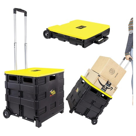 Quik Cart Collapsible Rolling Crate
