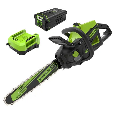 Greenworks 80V 16" Chainsaw With Battery & Charger