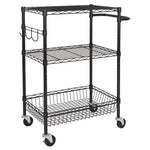 Hyper Tough 3-Tier Rolling Cart (2 Colors)
