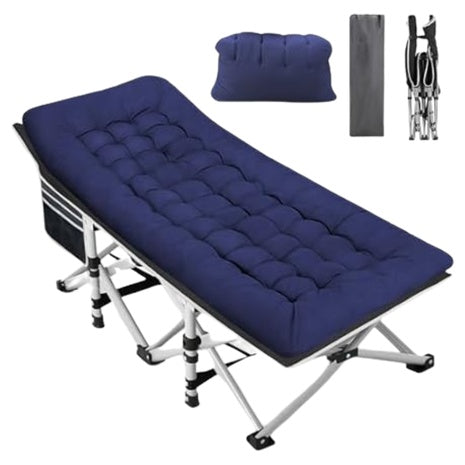 28" Extra Wide Heavy Duty Camping Cot W/Mattress