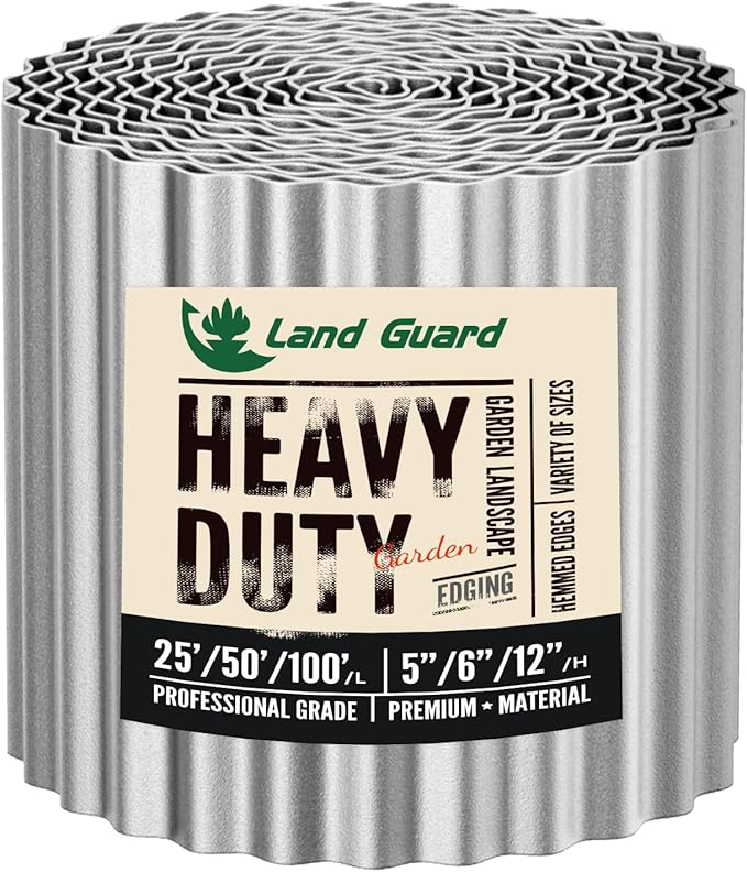 Land Guard 6" x 50-Ft Heavy Duty Corrugated Garden Edging Border