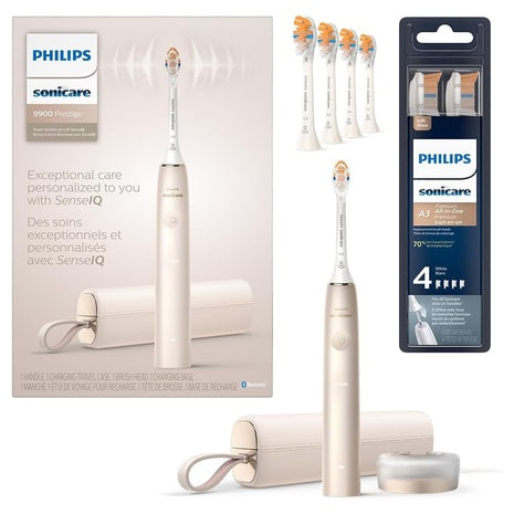 Philips Sonicare DiamondClean Prestige 9900 Electric Toothbrush W/ SenseIQ