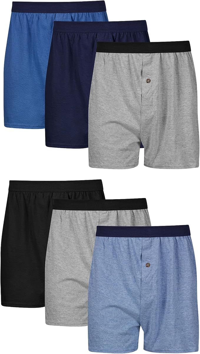 6-Pack Hanes Men's Comfortflex Waistband Underwear Boxers-Pack (Medium Or Large)