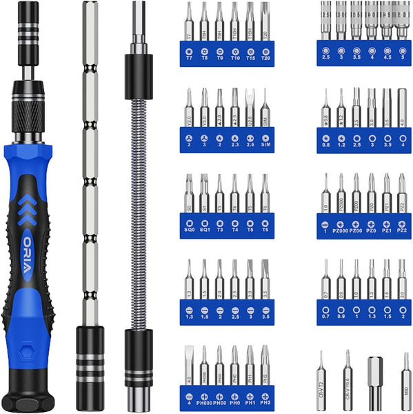 61-in-1 Precision Screwdriver Kit with 56 Bits Set