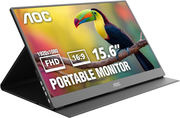 15.6" AOC 16T20 1080p FHD IPS Portable Monitor w/ Smart Cover