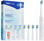 YUNCHI Electric Toothbrush With 8 Brush Heads & 5 Modes