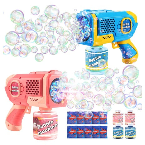 2 Automatic Light-Up Bubble Guns