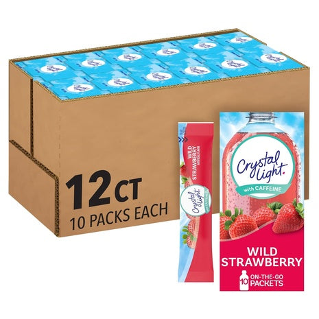 120 Crystal Light Wild Strawberry Drink Mix Packets