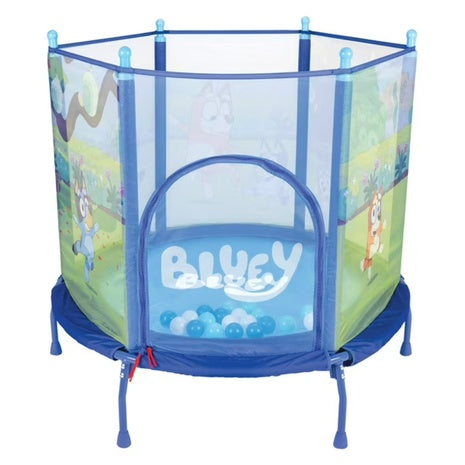 Bluey 4 Feet Kids Trampoline With Soft Play Balls