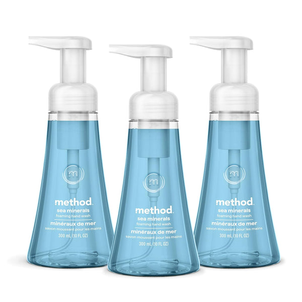 3-Pack 10oz Method Foaming Hand Wash (Sea Minerals)
