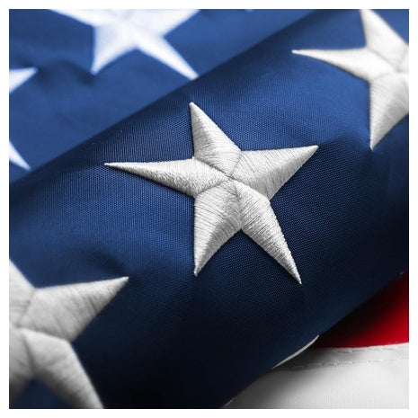 3x5ft Heavy Duty Embroidered Stars Waterproof UV Resistant USA Flag