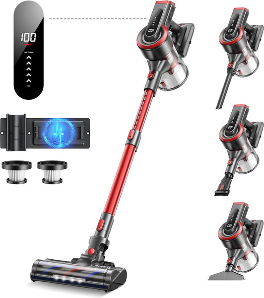 Powerffy 450W 40KPA Suction Cordless Stick Vacuum Cleaner