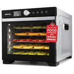 Gourmia Digital Food Dehydrator with 6 Stainless Steel Trays