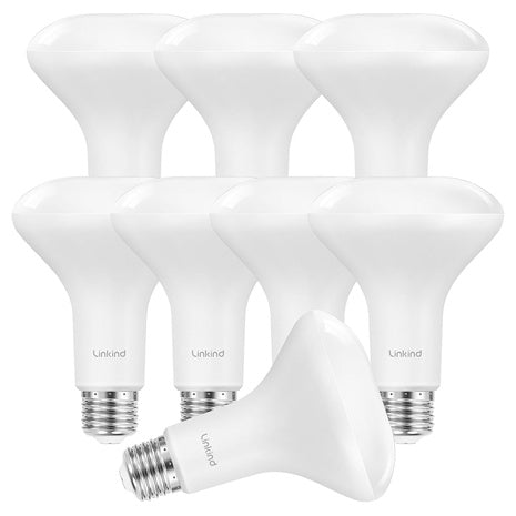 8-Pack Linkind BR30 E26 Dimmable LED Flood Light Bulbs (2 Colors)