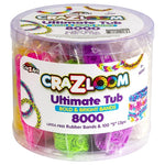 8,000 Cra-Z-Loom Rubber Bands & 100 S Clips Bracelet Kit
