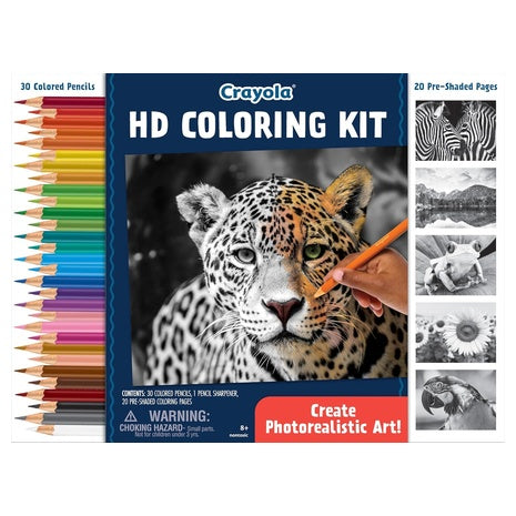 Crayola HD Coloring Kit with 30 Pencils