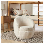 Kids Faux Shearling Swivel Chair