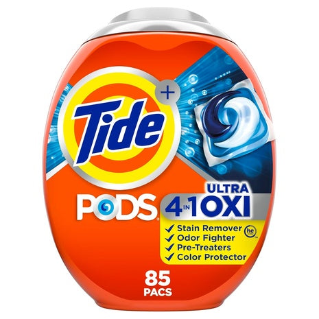 255 Tide Ultra Oxi 4-in-1 Laundry Detergent Pacs