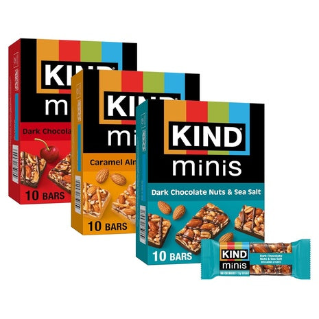 30 KIND Mini Snack Bars Variety Pack