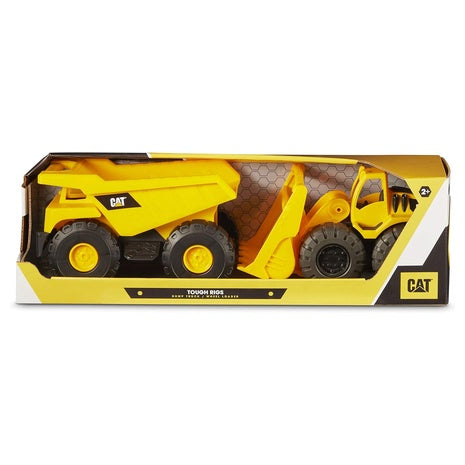 CAT Tough Rigs 15″ Dump Truck & Loader Toy Set