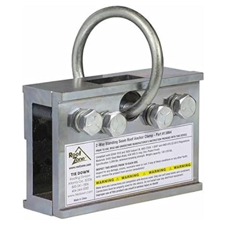 Tie Down Two Way Standing Seam Roof Anchor