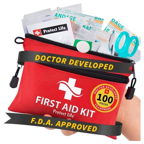 100 Piece Protect Life Survival First Aid Kit