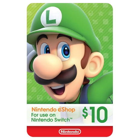 $10 Nintendo eShop Digital Gift Card