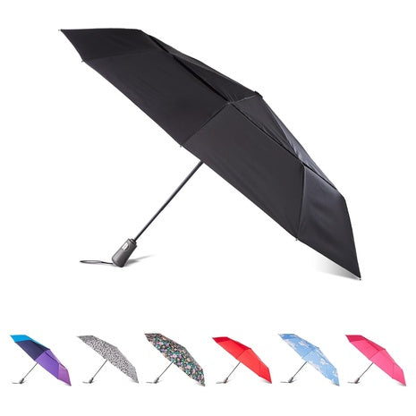 Totes Auto Open/Close Windproof Umbrella
