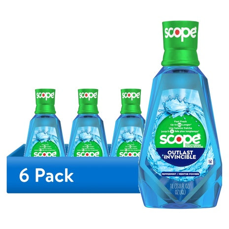 6 Bottles Scope Outlast Mouthwash (1L)