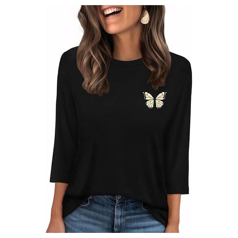 Women's 3/4 Sleeve Graphic Tee (12 Styles)
