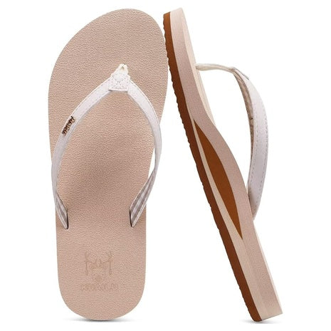 KuaiLu Women's Arch Support Flip Flops