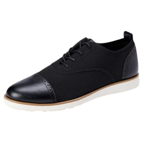 Amazon Essentials Men's Oxford Brogue Knit Dress Sneakers (2 Colors)