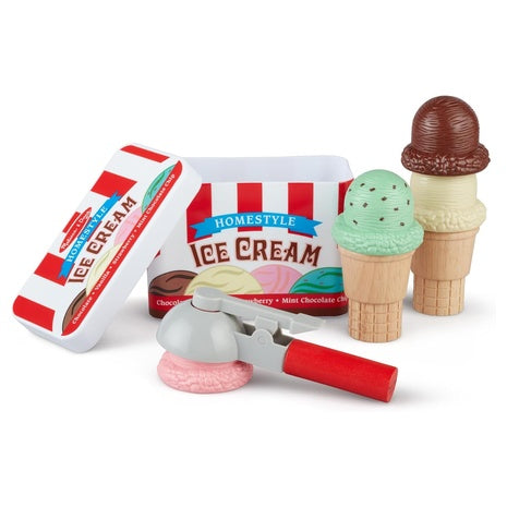 Melissa & Doug Scoop and Stack Ice Cream Playset