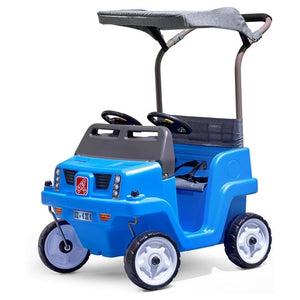 Step2 Side-by-Side Push Around SUV, 2-Seater Kids Push Car w/ Seat Belts