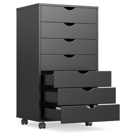 OLIXIS 7 Drawer File Cabinet On Wheels