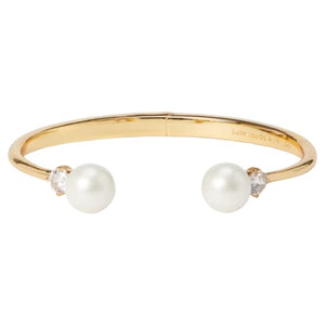 Kate Spade Women's Pearls Of Wisdom Open Hinged Bangle