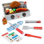 24-Piece Melissa & Doug Rotisserie and Grill Wooden Barbecue Play Food Set