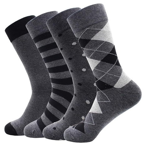 4 Pairs Of Cotton Crew Socks
