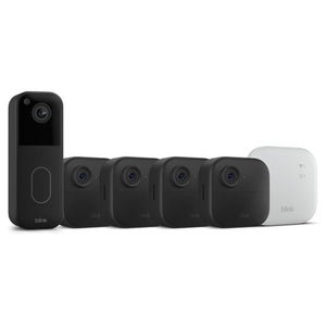 Blink Video Doorbell + 4-Pack Outdoor 4 XR