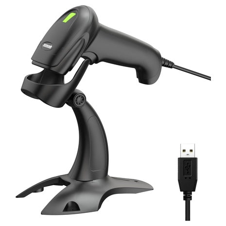 Symcode USB Wired Inventory Barcode Scanner With Stand