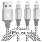 3 10ft MFi Lightning Charging Cables