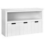 Kid Toy Storage Cabinet 3-Drawer Chest With Wheels