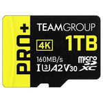1TB Team Pro+ MicroSDHC UHS-I/U3 Class 10 Memory Card With Adapter