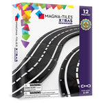 MAGNA-TILES XTRAS: Roads 12 Piece Magnetic Construction Set