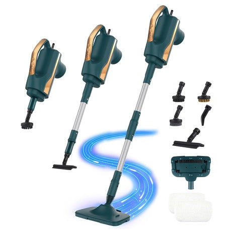 6-in-1 Dual-Rod Steam Mop With Detachable Handheld